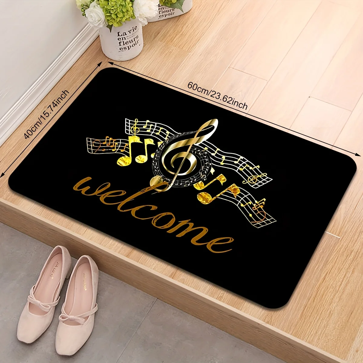 Home Textiles Notes - Роскошный коврик с музыкальными нотами для