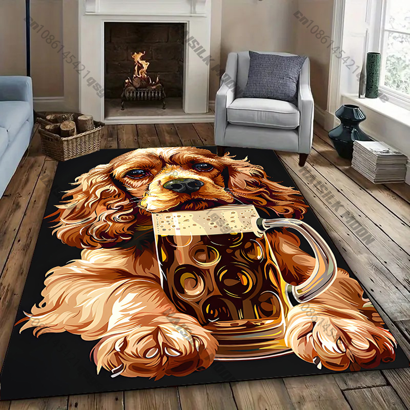 Home Textiles Designer - Декоративный ковер с собачьим дизайном для
