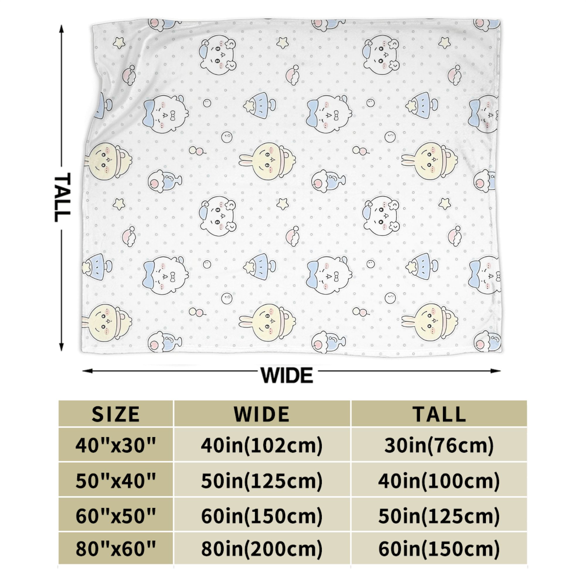 Кавайные пледы Chiikawas Usagi – обзор и цена Home Textiles Blanket