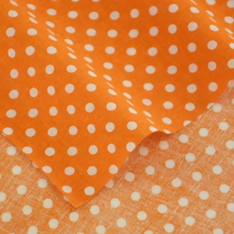 Белая оранжевая хлопковая ткан – обзор и цена Home Textiles & Decorations
