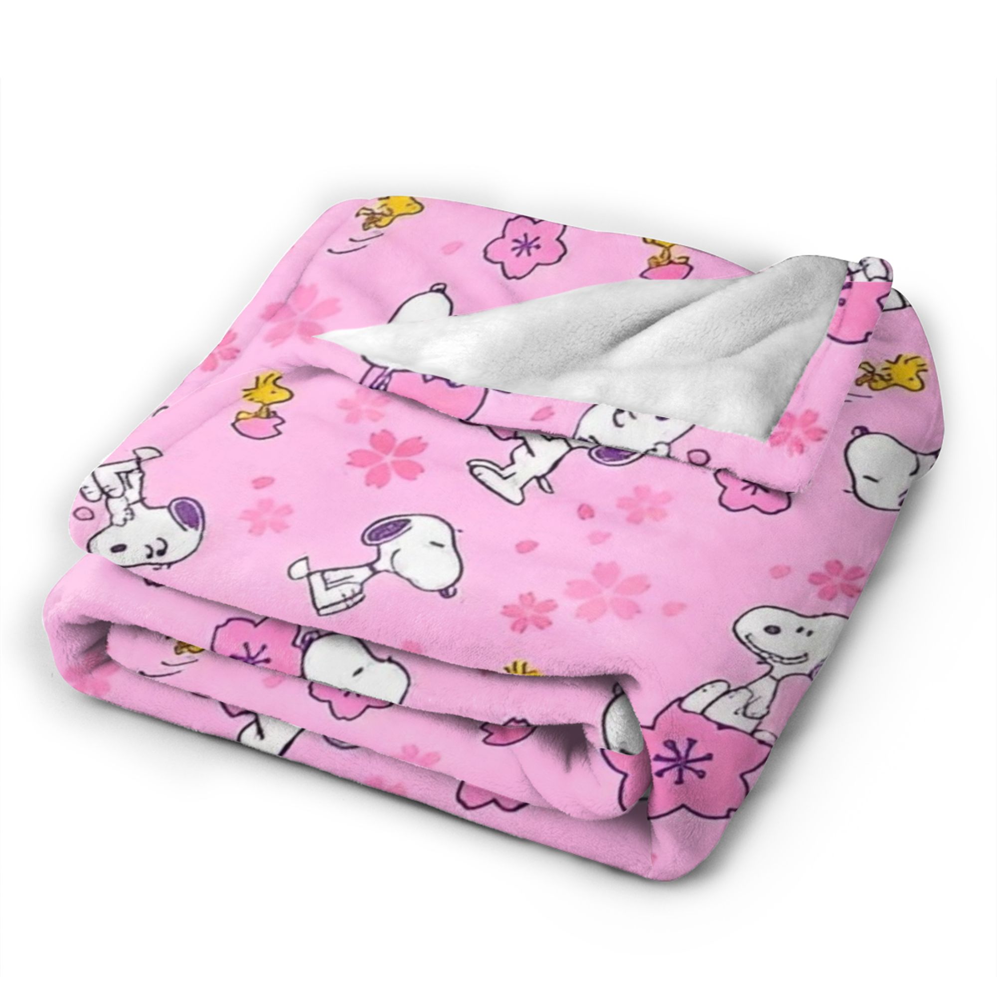 Розовые вязаные пледы с Снупи  – обзор и цена Home Textiles Blanket