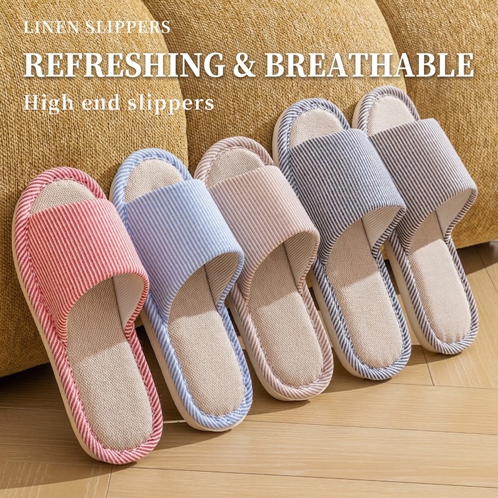 Дышащие льняные тапочки для же – обзор и цена Home And Textiles